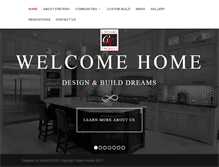 Tablet Screenshot of cretarohomes.ca